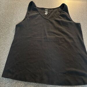 Sonoma 3xl ribbed black tank top